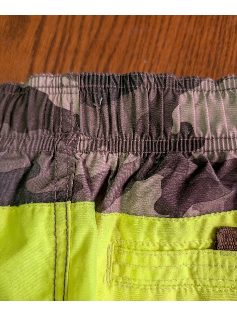 The Children's Place Youth Camo Colorblock Swim Trunks